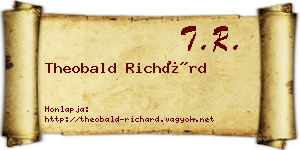 Theobald Richárd névjegykártya